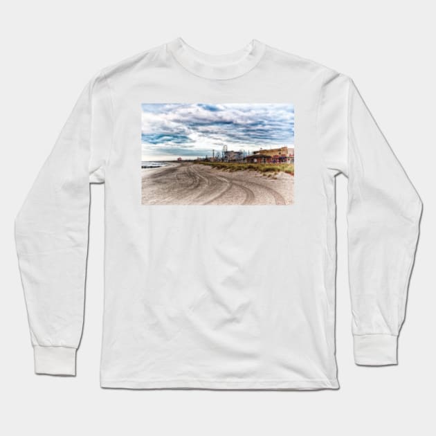 Ocean City New Jersey - Beach and Boardwalk Long Sleeve T-Shirt by JimDeFazioPhotography